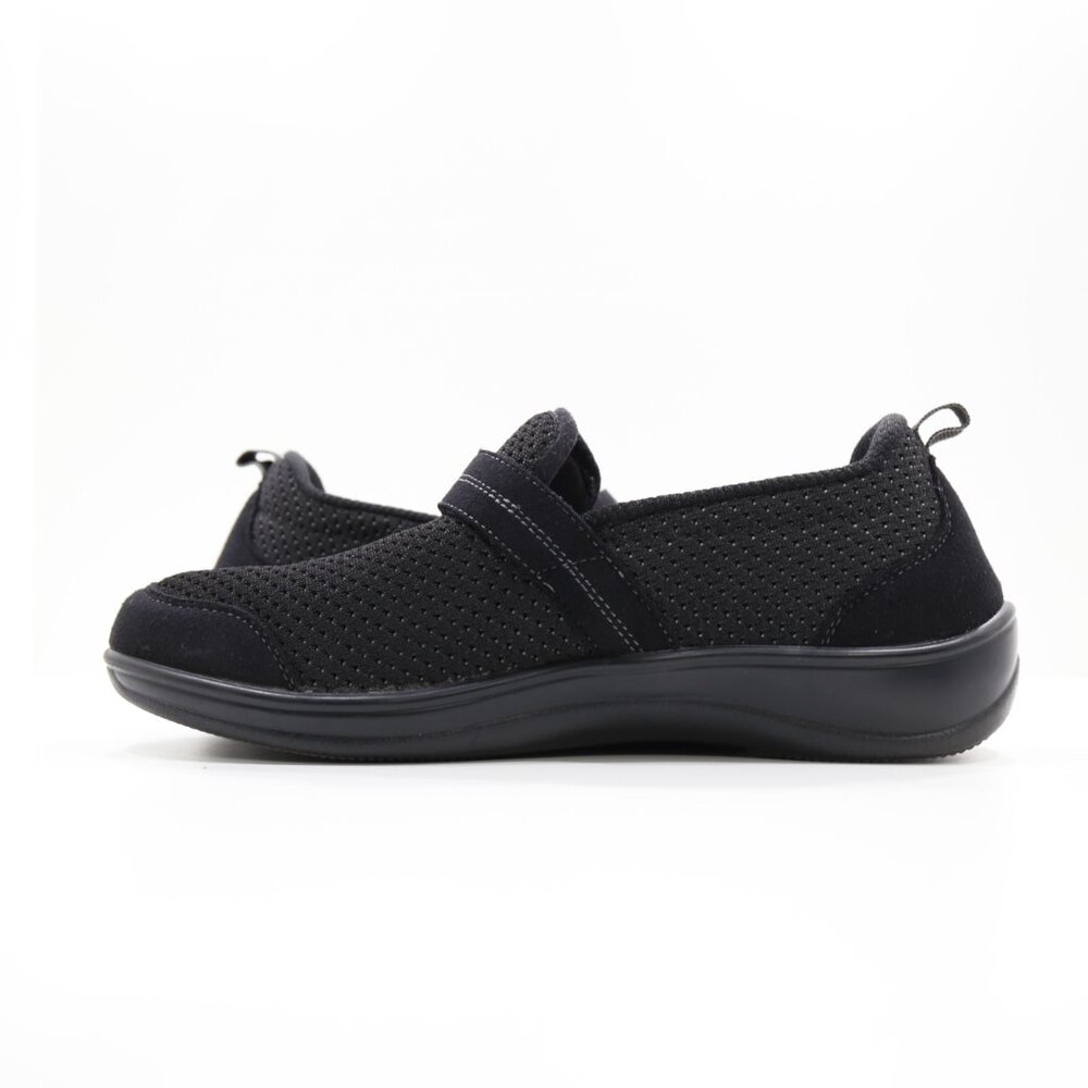 Orthofeet Quincy Black Fabric Comfort Sneakers - 9 M. No insoles - Picture 5 of 7